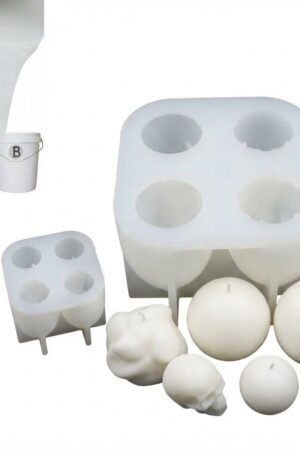 two component rtv 2 liquid silicone rubber for soap & candle mold makin