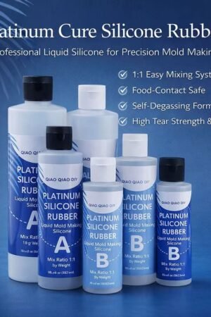 two component premium 1:1 platinum silicone – high stretch & tear resistant for complex molds (复制)