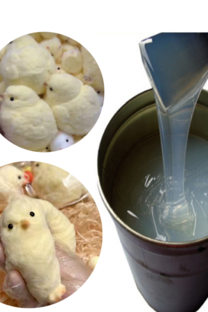 super soft a b 1:1 two components low viscosity liquid rtv2 platinum cure silicone material used to make squishy toy (复制)